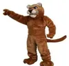Leopard Panther Cat Cougar Mascot Costume Abbigliamento Carnevale Adult Fursuit Cartoon Dress cartoon Appareladults circus