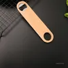 مستطيل الفولاذ المقاوم للصدأ فتاحة خشبية مقبض زجاجة فتحات بار أدوات المطبخ سهلة لتحمل 17.6 * 3.9 سنتيمتر T2I52209