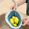 Organisation de stockage de cuisine évier égouttoir panier crépine ventouse savon éponge creux organisateur fruits légumes étagère de lavage outils
