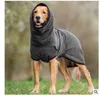 Pet Dogs Pure Color Roupas Acessórios Inverno Alto Collar Pelúcia Dois pés Manter roupas Quentes Roupas 2020 23by J2