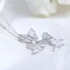 Hängsmycke Halsband Ankomst Flera Zircon Butterfly Pendants För Kvinnor Smycken CZ Bröllop Chokers Halsband G