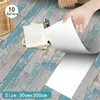 Wodoodporna samoprzylepna 3d naklejki ziarna drewna do podłogi kuchnia łazienka płytki PCV naklejki DIY Home Decor Wallpaper 210705