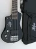 簡単な黒または茶色の左利きHofner Shorty Bass Guitar 99cm背の高い4つの文字列カスタムミニ左側のベースギタンドイツ語