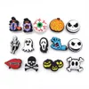 PVC Halloween Skeleton Pumpkin Lips Anime Sapatos Charms para Croc Jibz Shoe Buckles Charms Decoration