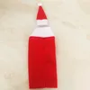 Roupa de tampa de garrafa de vinho tinto de decoração de Natal com chapéu para novidade de cerveja de natal manga de garrafa de Natal presente de festa de jantar vt0299