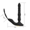 NXY Giocattoli anali hot push anale corte posteriore pull bead lock anello sottile vibrazione della prostata plug telecomando senza fili maschio prodotti per adulti 1203