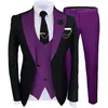 Męskie Garnitury Blazers Yiwumensa Wiosna / Jesień Formalna Dla Mężczyzn Wedding Slim Fit Palenie Blazer 3 Sztuk Set Trajes de Hombre Business Male Sui