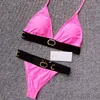 9 Stilleri Mayo Metal Zincir Bikini Set Bayanlar Moda Spot Bandaj Seksi Mayo Yastık Etiketleri