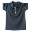 Zomer mannen polo shirt heren klassieke massief polos shirts katoen 6XL grote maat casual mode uitloper kleding tops Tees