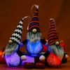 Festes de festas Halloween Hanging Gnomes Decorações Boneca de pelúcia com luz Tomte Nordic Figurine Holiday Xbjk2108