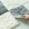 Długi Pluszowy Dywan Do Sypialni Pianka Mata Podłogowa Rooming Pokój Gąbka 60/30 CM DIY Puzzle Hair Shaggy Area Rug 220301