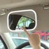 Universal Sun Visor Auto Vanity Mirrors Electric Dimmable LED Light Baby Car Mirror With Touch Screen Interior Accessories