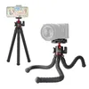 Mini Potopus Treppiede Stand Fotografia Stand a 360 ° Rotativabile Panoramica per smartphone Camera Telecamera in diretta Streaming Vlog Shooting video Vlog