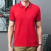 Mens designer polo shirt fashion Embroidery polo tee Turn-down business Fashion Casual short sleeve