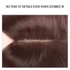 Synthetic Wigs LANLAN Women Clip In Hair 3 Clips Topper Natural Straight Black Brown Fake Hairpiece Tobi227416449