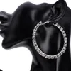 Esagerato Big Brand Ring Diamond Claw Orecchini a catena da donna in varie dimensioni