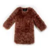 BaCai autumn and winter domestic ostrich hair long sleeve Korean three-dimensional decorative Lapel Haining fur 211207