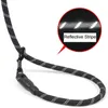 Hot Nylon Reflective Hauling Cable Braided Pet Leashes Round Dog Training Running Leash