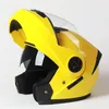 Motorcykelhjälmar professionell racing flip up hjälm modulära dubbla lins män kvinnor full ansikte casque capacete moto casco