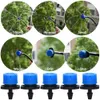 KESLA 5M-35M Micro Drip Irrigation Watering Kit System 1/4''Automatic Garden Self Water Flower Lawn Adjustable Dripper Atomizer 210610