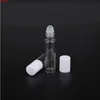 50 pz/lotto Promozione di Vetro 10 ml Bottiglia di Profumo Coperchio Bianco 1/3 OZ Contenitore di Olio Essenziale Donne Vaso Cosmetico Riutilizzabile Roll On Jarhood qty