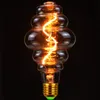Lâmpadas retrô lâmpada LED G125 luz de pedra 4W Dimmable 220 V 110V Filament Decoration Edison