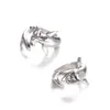 Enkel Great White Shark Open Mouth Alloy Set Women's Ring