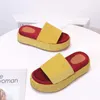 Hoge kwaliteit designer vrouwen slippers alfabet dame platform sandalen outdoor party casual sandaal zomer strand slipper kleurrijke schoenen met doos