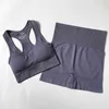 Fitness Mulheres Yoga Set Seamless Sportswear Workout Esporte Leggings + Top + Bra Gym Woman Woman Shorts S 210813