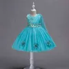 Kids Baby Meisje Bloemblaadjes Jurk Kinderen Bruidsmeisje Peuter Elegante Jurk Vestido Infantil Formele Feestjurk Wijnrood G1215