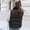 Piumino invernale Donna Gilet senza maniche Taglie forti Cotone caldo Nero Elegante cashmere Cappotto corto spesso coreano 210428