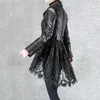 Women's Leather & Faux Woman Real Coats Natural Sheepskin Female Jacket Fashion Genuine Clothing Lace Decoration