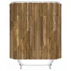 Musife Custom High Quality Old Wood Shower Curtain Waterproof Bathroom Polyester Fabric Bathroom Curtain 211116