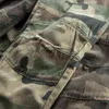 Marca de moda 100% algodón hombres camuflaje Cargo pantalones sueltos verde militar Streetwear Jogger Pantalon Tactico Homme bolsillos pantalones H1223