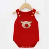 Bébé Bodys Noël Né Infant Enfants Fille Body Costumes Vêtements Mode Automne Coton Tricoté Enfant Combinaisons Tenues 210417