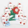 Decompressie speelgoed 2021Diy handgeschreven hars masker sneeuwpop kerstboom opknoping stuk