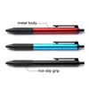 Bolígrafos de Gel 10 unids/lote Kaco KEYBO + cuerpo de Metal escritura suave tinta negra/azul/roja 0,5mm firma Oficina escuela pluma