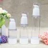 Białe butelki bezwietrzne Butelki Kosmetyczne Refillable Button Belft Head Koreański Styl Travel Shampoo Container 2 PCS / Lotight Ilość
