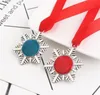 Snowflake Jul Keychain Key Ring Sticker Santa Claus Festival Gift Hem Hängande Pendent Adorno de Navidad