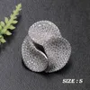 Lanyika Fashion Jewelry Abstract Geometry Circle Brooch Pin for Girls Woman Banquet Daily Micro Paved Zircon Popular Gifts