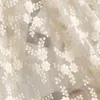 1yard/lot Good Quality Mesh Cotton Embroidery Lace Fabric Soft Cloth Dress Material 210702