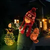 Dekorationen, festliche Lieferungen, Zuhause, Garten, Kiefernlichter, Saitenlampen, wasserdicht, hängende Solarleuchte, Garten-Gehweg-Kamera mit Griff, Weihnachten