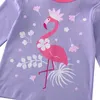 TUONXYE Bambini Flamingo Pigiama Set Ragazze Unicorno Pigiama Pijama Infantil Bambini Pigiama Sleepwear Abbigliamento Bambino Estate Autunno 210908