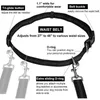 Dog Collars & Leashes Hands Free Leash Traction Rope Pet Pocket Running Two-Piece Reflective