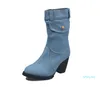 أحذية Winter Women's Pu Boots Fashion Women's Women's Boots Leather Women Boots Hot and Lice Styles