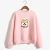 Kvinnor hajuku hoodies fleece höst kawaii söt japansk anime shiba innu pullover kpop sweatshirt moletom sudadera mujer 210522