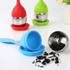 Silicone Mr Tea Infuser Leaf Silicone Infuser with Food Grade make tea bag filter creative Stainless Steel Tea Strainers DHL