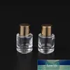 100 pcs / lote atacado 3ml frasco de perfume de vidro com ouro Cap 3G Óleo essencial Viagem Epmty Cosmety Recipiente