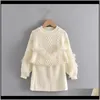 Zestawy Ubrania Dziecko Dziecko Kids Maternity Drop Dostawa 2021 2 Szczegóła Zestaw Jesień I Zima Dziewczyna Top Modne Dzieci Moda Sweter Pullo