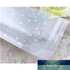 Presentförpackning 100st plast Transparent Cellofan Väskor Polka Dot Candy Cookie Väska med DIY Självhäftande påse Celofan för Party1 Fabrikspris Expert Design Kvalitet